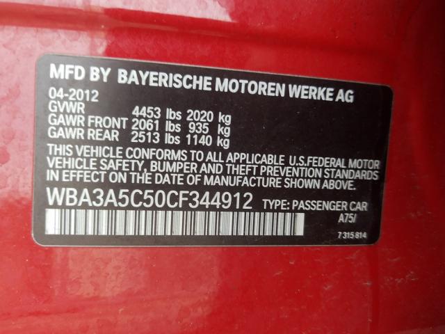 Photo 9 VIN: WBA3A5C50CF344912 - BMW 328 I 