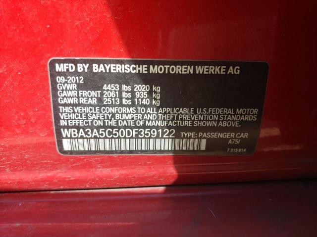 Photo 9 VIN: WBA3A5C50DF359122 - BMW 3 SERIES 