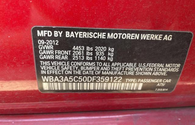 Photo 9 VIN: WBA3A5C50DF359122 - BMW 3 SERIES 