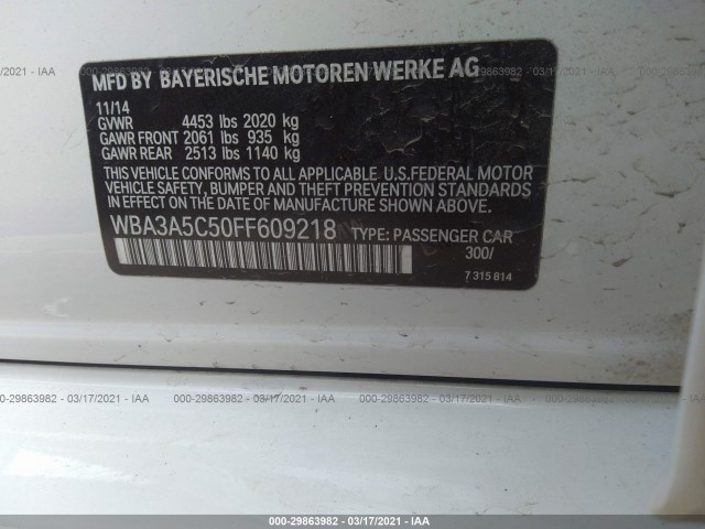 Photo 8 VIN: WBA3A5C50FF609218 - BMW 3 