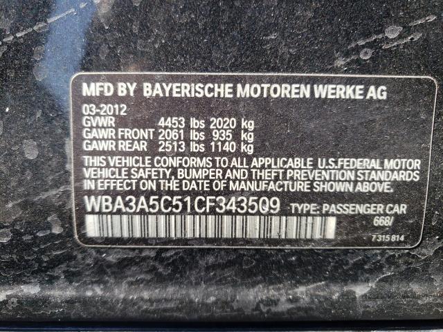 Photo 9 VIN: WBA3A5C51CF343509 - BMW 328 I 