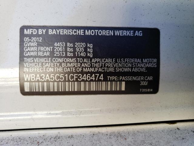 Photo 12 VIN: WBA3A5C51CF346474 - BMW 328 I 