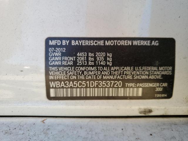 Photo 11 VIN: WBA3A5C51DF353720 - BMW 328 I 