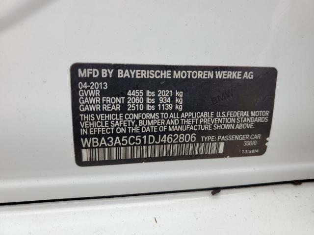 Photo 11 VIN: WBA3A5C51DJ462806 - BMW 3 SERIES 