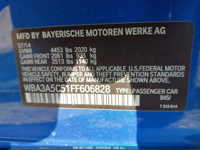 Photo 8 VIN: WBA3A5C51FF606828 - BMW 328I 