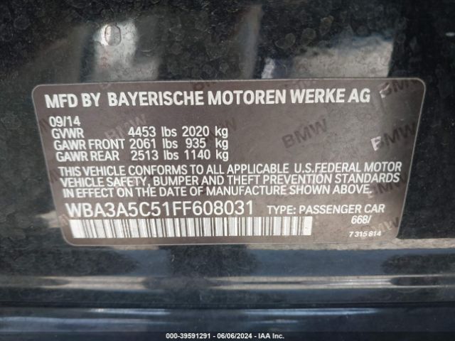 Photo 8 VIN: WBA3A5C51FF608031 - BMW 328I 