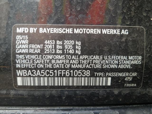 Photo 9 VIN: WBA3A5C51FF610538 - BMW 328I 