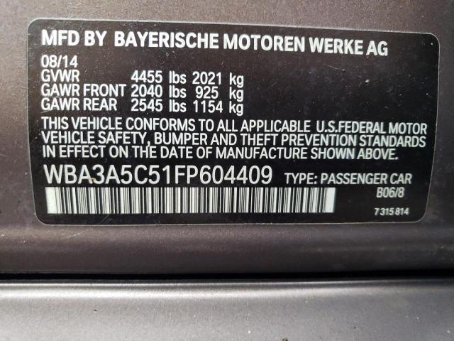 Photo 12 VIN: WBA3A5C51FP604409 - BMW 3 SERIES 