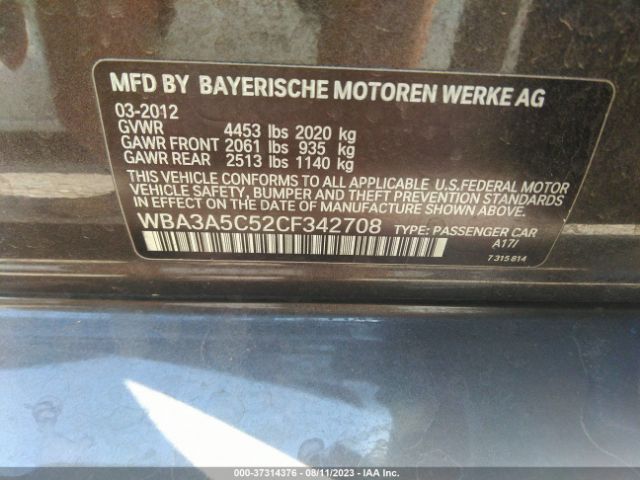 Photo 8 VIN: WBA3A5C52CF342708 - BMW 328I 