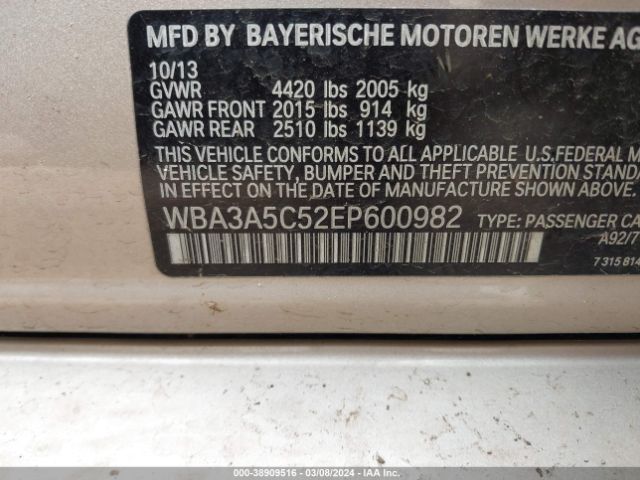 Photo 8 VIN: WBA3A5C52EP600982 - BMW 328I 