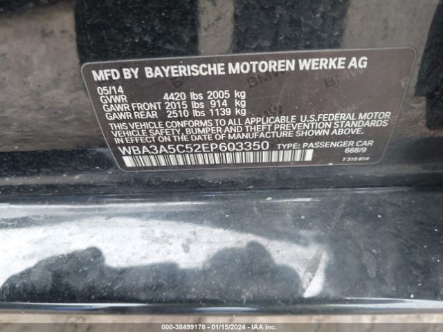 Photo 8 VIN: WBA3A5C52EP603350 - BMW 328I 