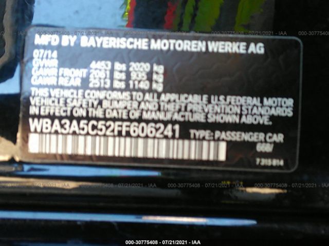 Photo 8 VIN: WBA3A5C52FF606241 - BMW 3 