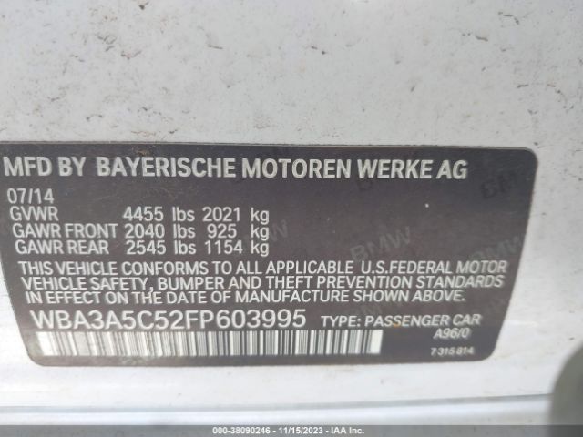 Photo 8 VIN: WBA3A5C52FP603995 - BMW 328I 