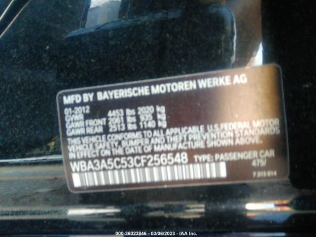 Photo 8 VIN: WBA3A5C53CF256548 - BMW 328I 