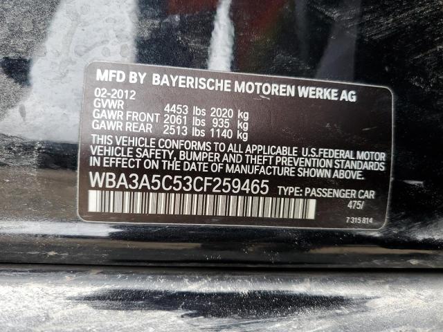 Photo 11 VIN: WBA3A5C53CF259465 - BMW 3 SERIES 