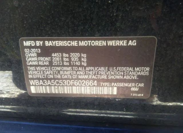 Photo 8 VIN: WBA3A5C53DF602664 - BMW 328I 