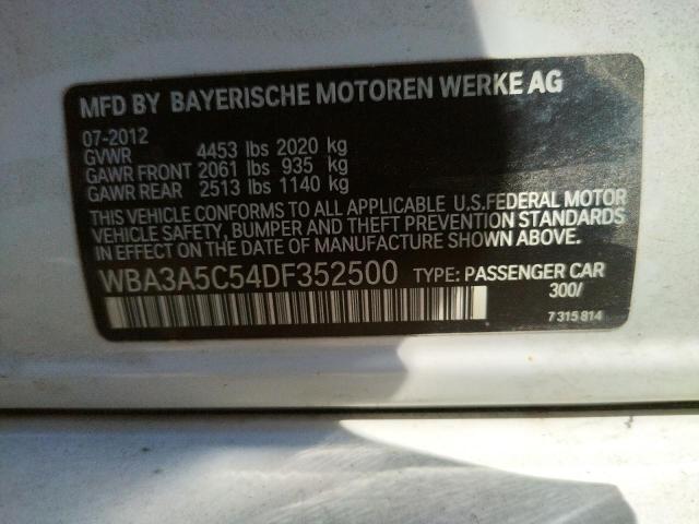 Photo 9 VIN: WBA3A5C54DF352500 - BMW 328 I 