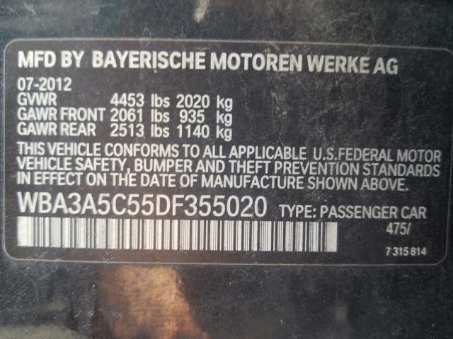 Photo 9 VIN: WBA3A5C55DF355020 - BMW 328 I 