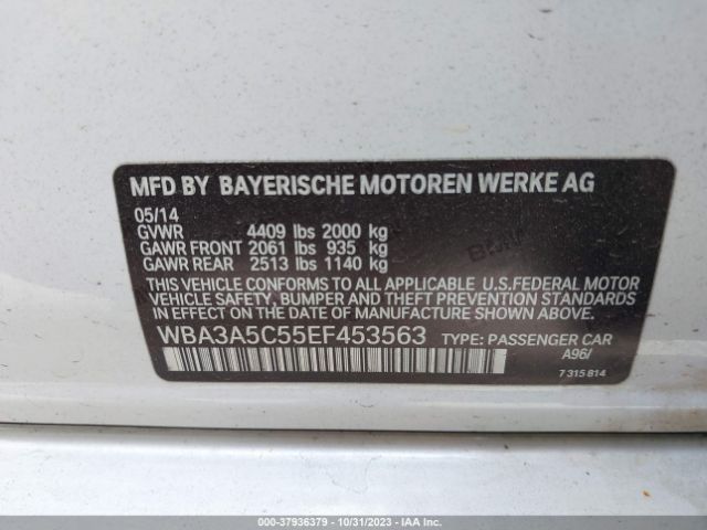 Photo 8 VIN: WBA3A5C55EF453563 - BMW 3 SERIES 