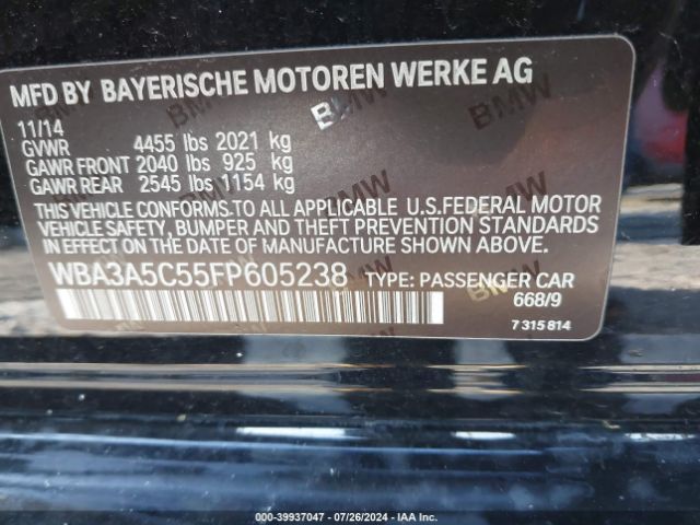 Photo 8 VIN: WBA3A5C55FP605238 - BMW 328I 