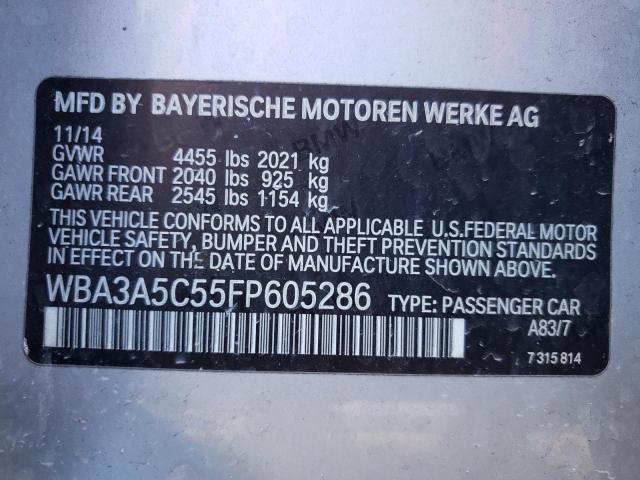 Photo 9 VIN: WBA3A5C55FP605286 - BMW 3 SERIES 