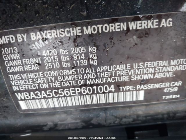 Photo 8 VIN: WBA3A5C56EP601004 - BMW 328I 