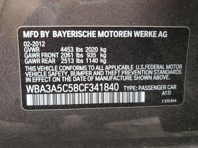 Photo 9 VIN: WBA3A5C58CF341840 - BMW 328 I 