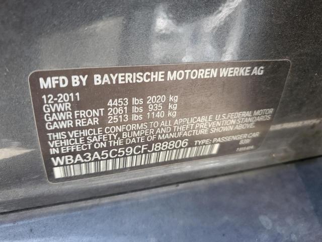 Photo 11 VIN: WBA3A5C59CFJ88806 - BMW 3 SERIES 