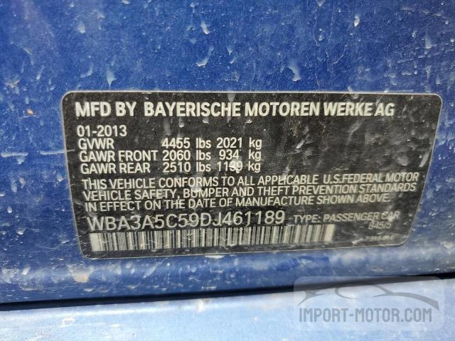 Photo 11 VIN: WBA3A5C59DJ461189 - BMW 3ER 