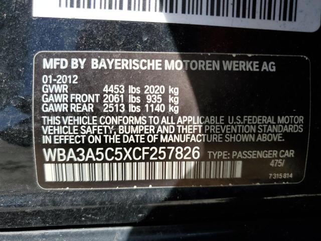 Photo 11 VIN: WBA3A5C5XCF257826 - BMW 3 SERIES 