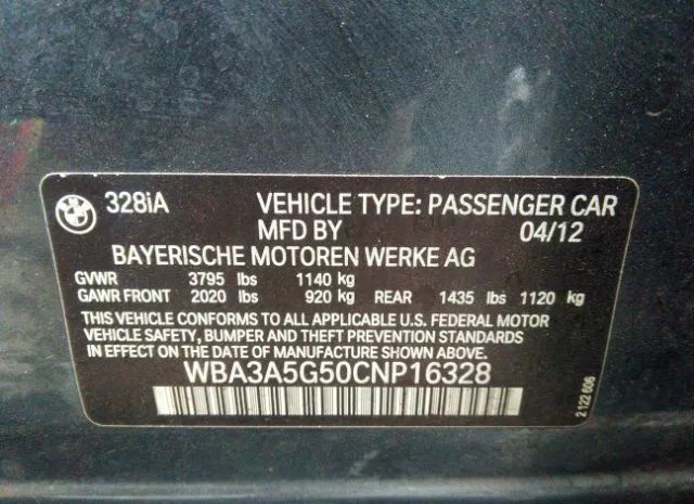 Photo 8 VIN: WBA3A5G50CNP16328 - BMW 3ER 