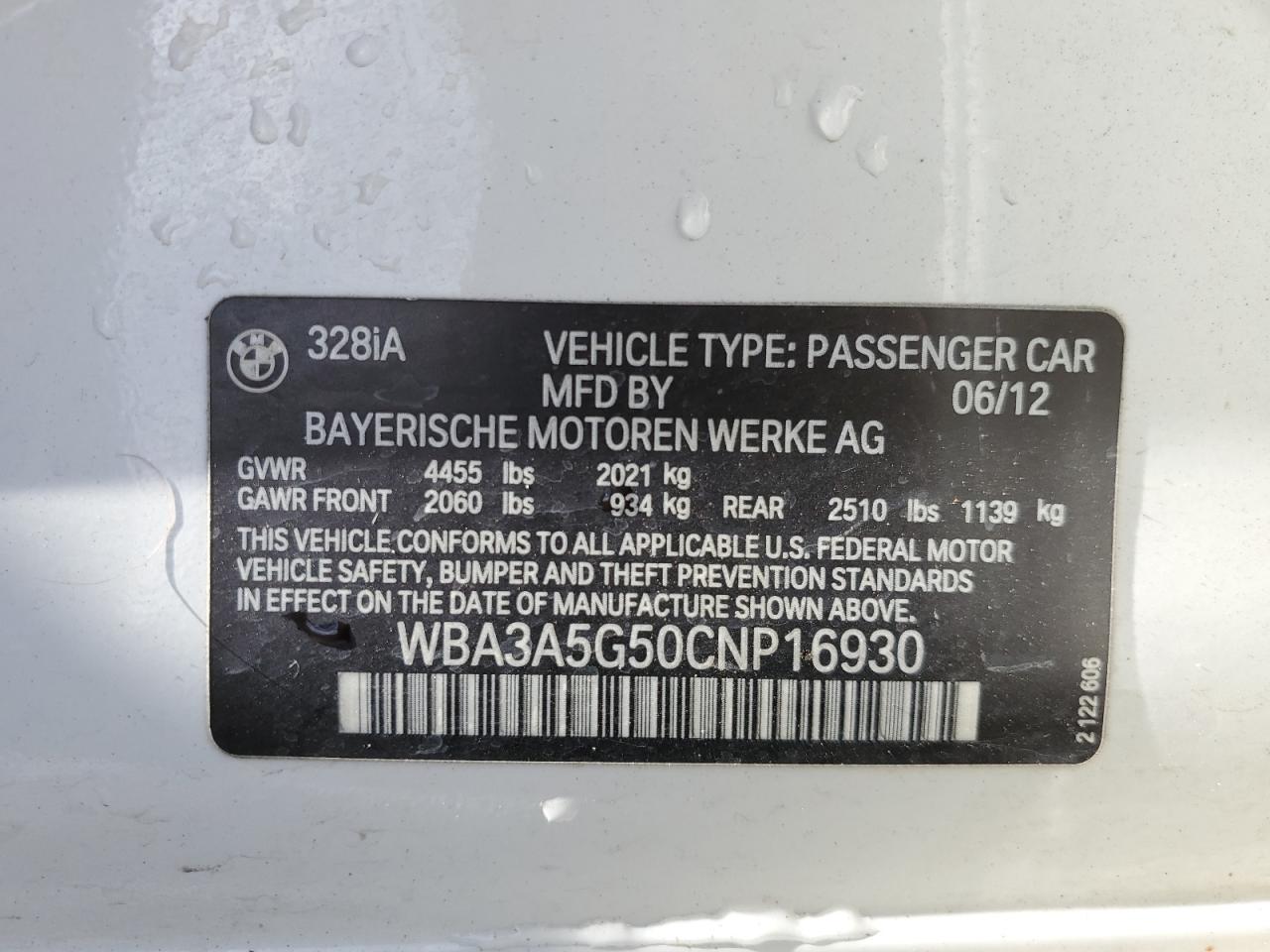 Photo 11 VIN: WBA3A5G50CNP16930 - BMW 3ER 