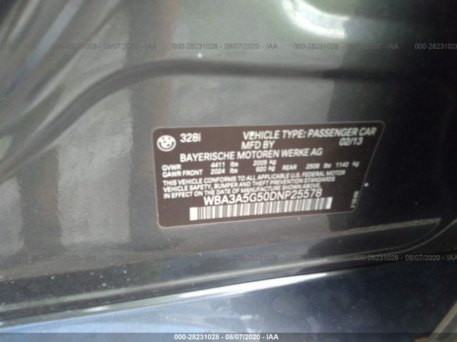 Photo 8 VIN: WBA3A5G50DNP25578 - BMW 3 