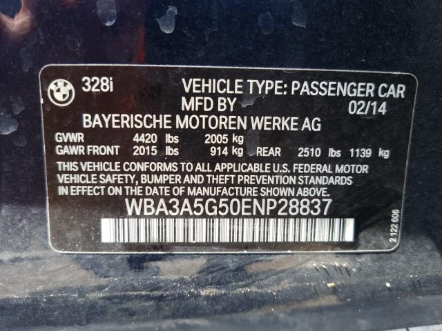 Photo 9 VIN: WBA3A5G50ENP28837 - BMW 328I 