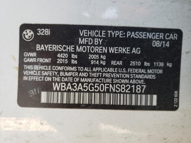 Photo 9 VIN: WBA3A5G50FNS82187 - BMW 328 I 