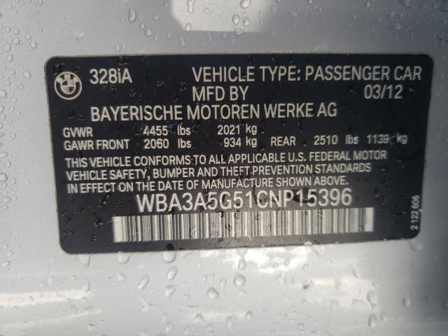 Photo 9 VIN: WBA3A5G51CNP15396 - BMW 328 I 