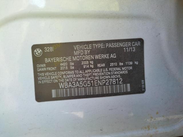 Photo 12 VIN: WBA3A5G51ENP27812 - BMW 328 I 