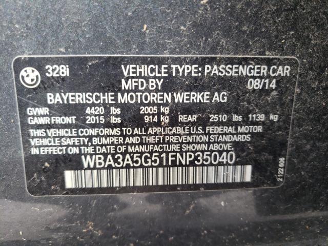 Photo 9 VIN: WBA3A5G51FNP35040 - BMW 328 I 