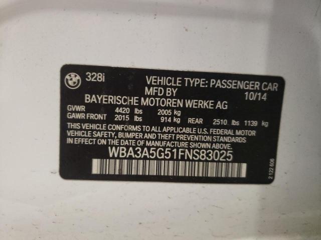 Photo 11 VIN: WBA3A5G51FNS83025 - BMW 328 I 