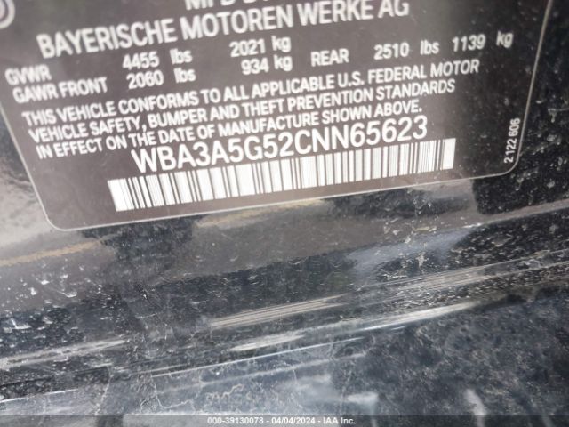 Photo 8 VIN: WBA3A5G52CNN65623 - BMW 328I 