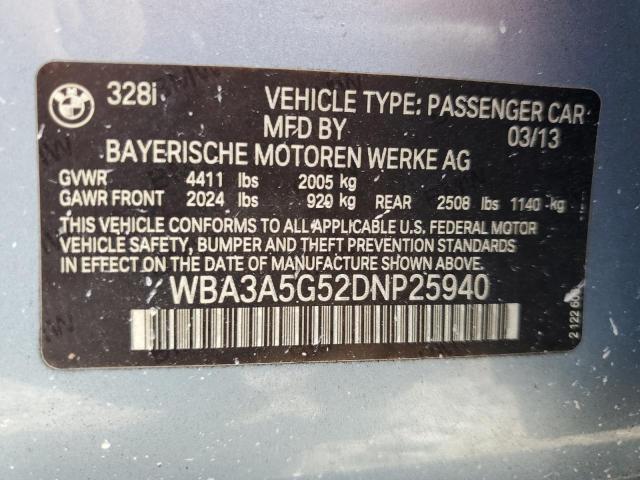 Photo 11 VIN: WBA3A5G52DNP25940 - BMW 328 I 