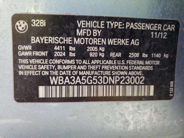 Photo 9 VIN: WBA3A5G53DNP23002 - BMW 328 I 