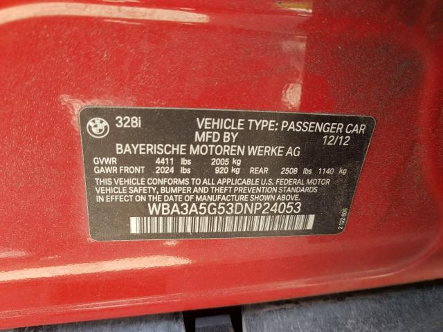 Photo 9 VIN: WBA3A5G53DNP24053 - BMW 328 I 