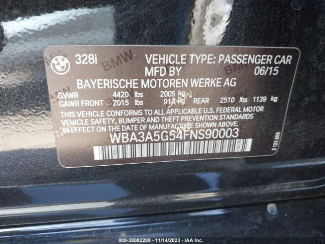 Photo 8 VIN: WBA3A5G54FNS90003 - BMW 328I 