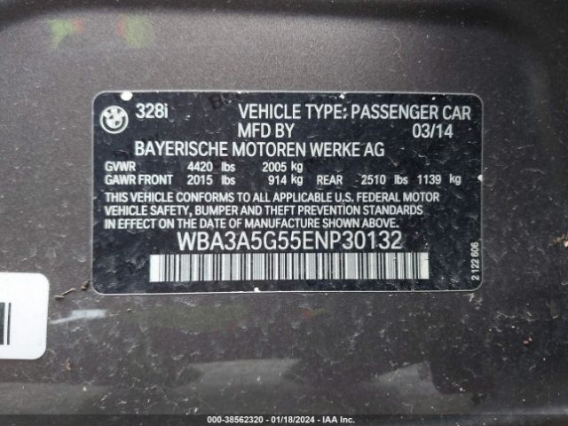 Photo 8 VIN: WBA3A5G55ENP30132 - BMW 328I 