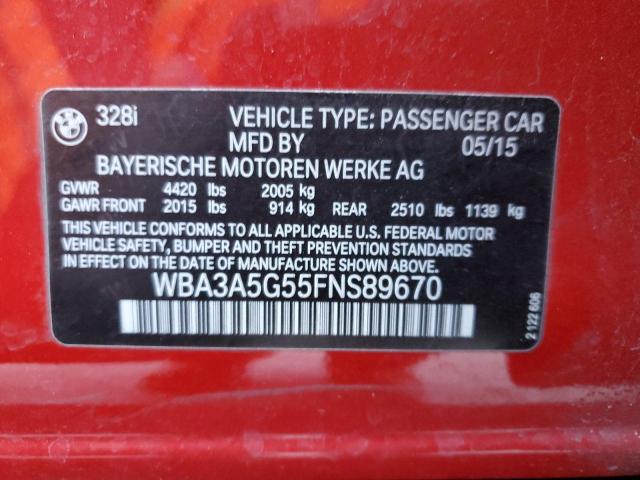 Photo 11 VIN: WBA3A5G55FNS89670 - BMW 328 I 