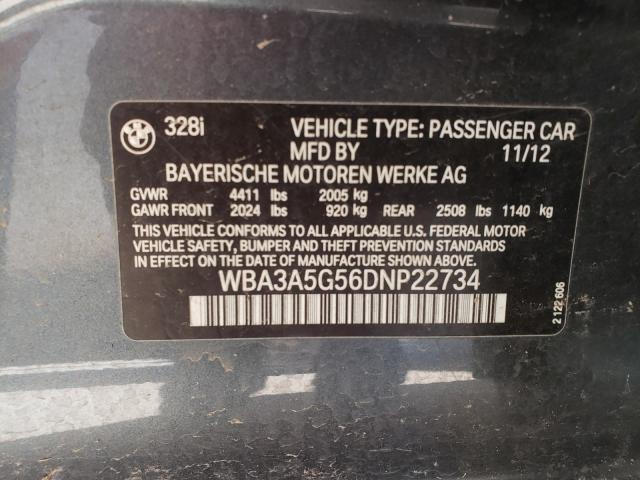 Photo 9 VIN: WBA3A5G56DNP22734 - BMW 328 I 