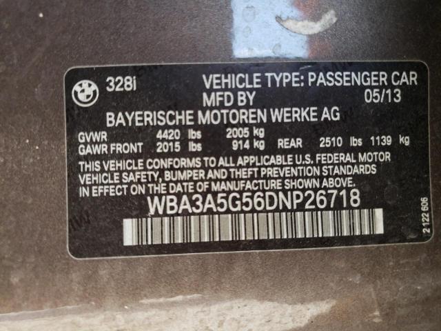 Photo 9 VIN: WBA3A5G56DNP26718 - BMW 328 I 