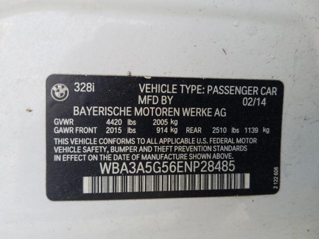 Photo 9 VIN: WBA3A5G56ENP28485 - BMW 328 I 