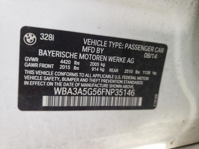 Photo 9 VIN: WBA3A5G56FNP35146 - BMW 328 I 